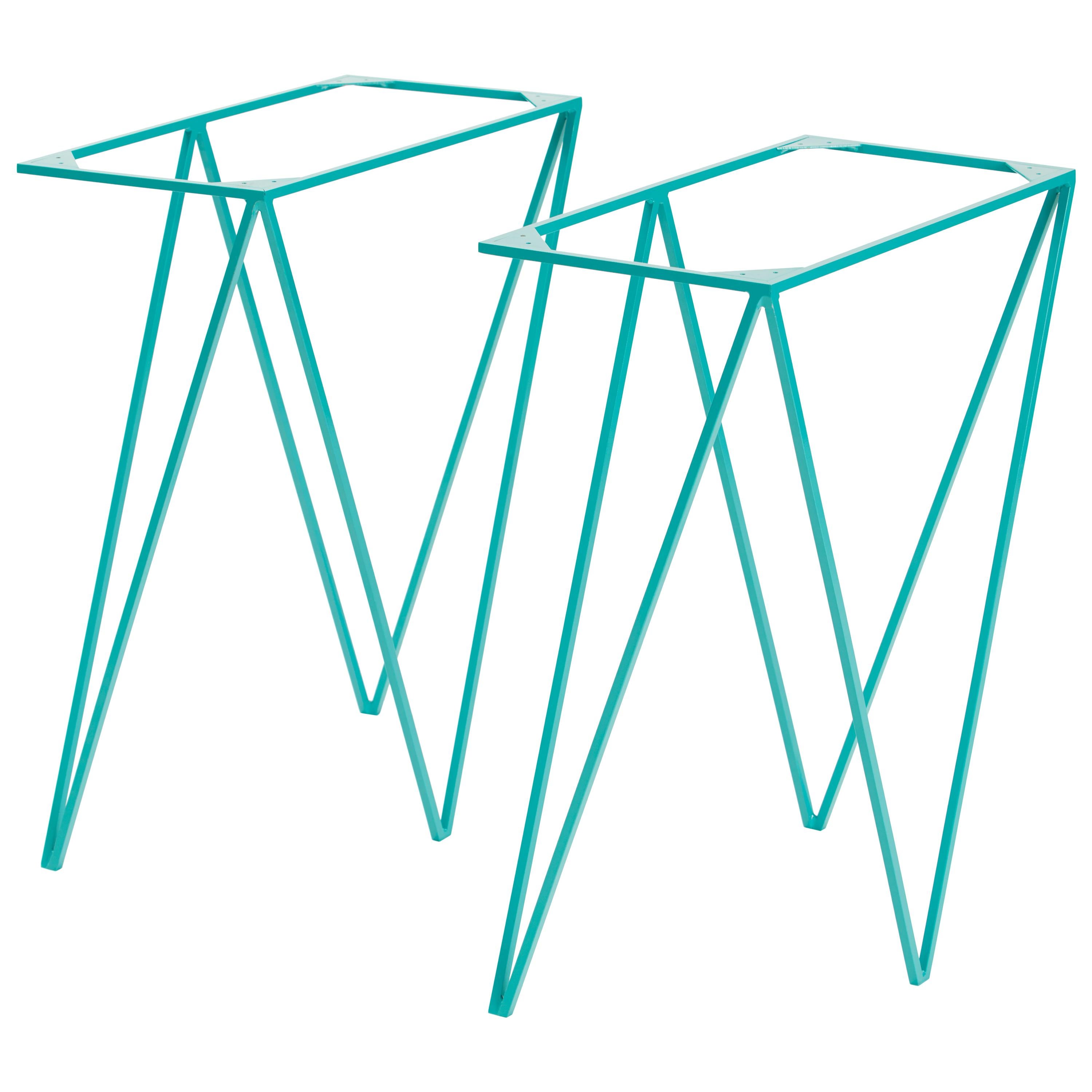 Modern Steel Trestle Legs in 13 Colors Trestle Table Legs by &New For