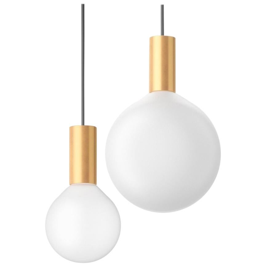 Punct, Contemporary Pendant Lamps, Brass