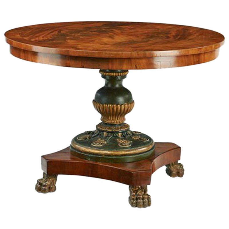 Empire Salon Table, First Half of the 19th Century