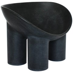 Faye Toogood Contemporary Design Roly-Poly Chair in Charcoal Fibreglass, London