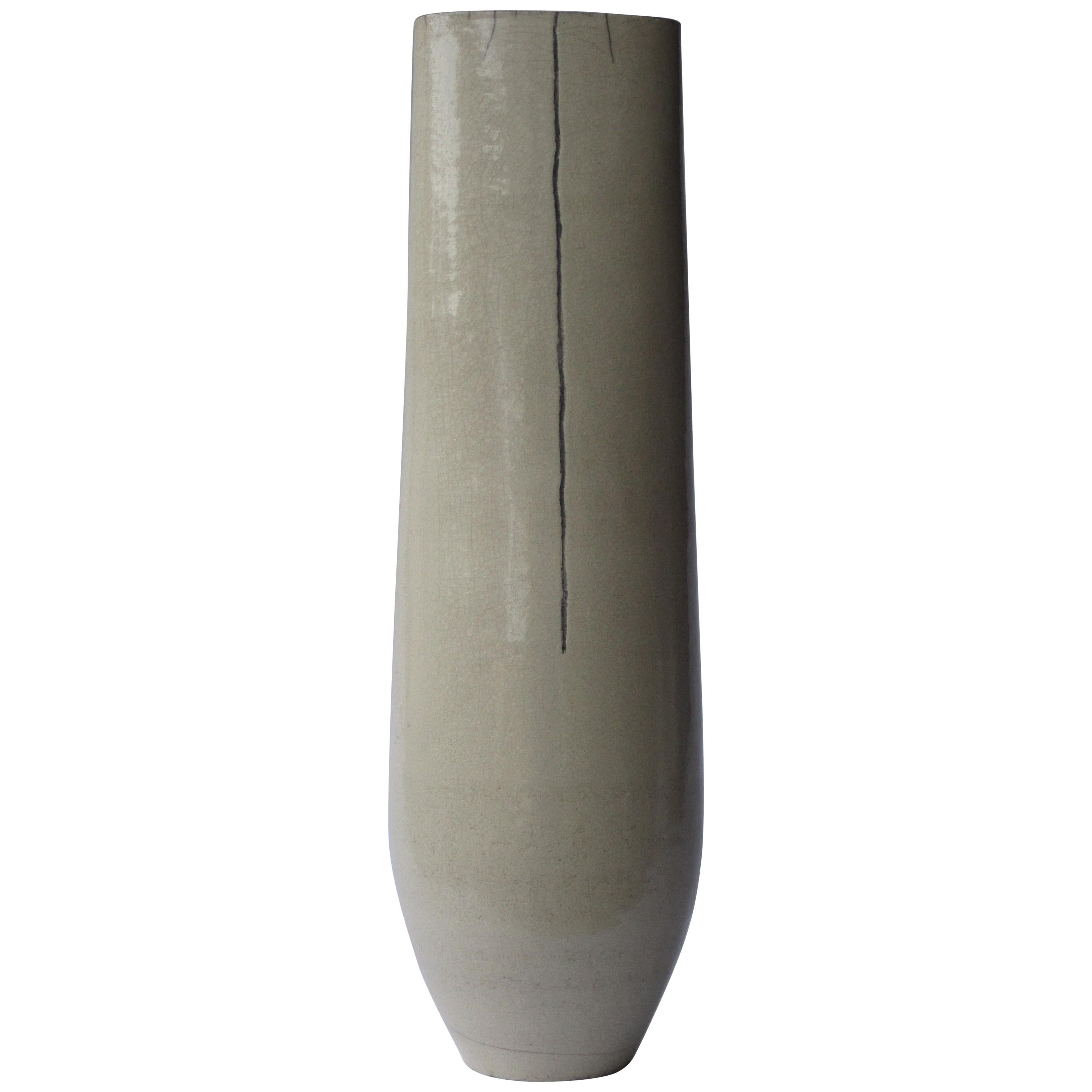 Genesis VI, Raku Fired Vase For Sale