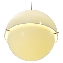 White Perspex Pendant Lamp by Luigi Bandini Buti Per Kartell, 1960s