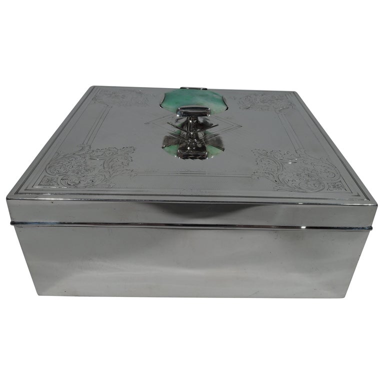 Antique American Edwardian Sterling Silver Keepsake Box For Sale at 1stDibs