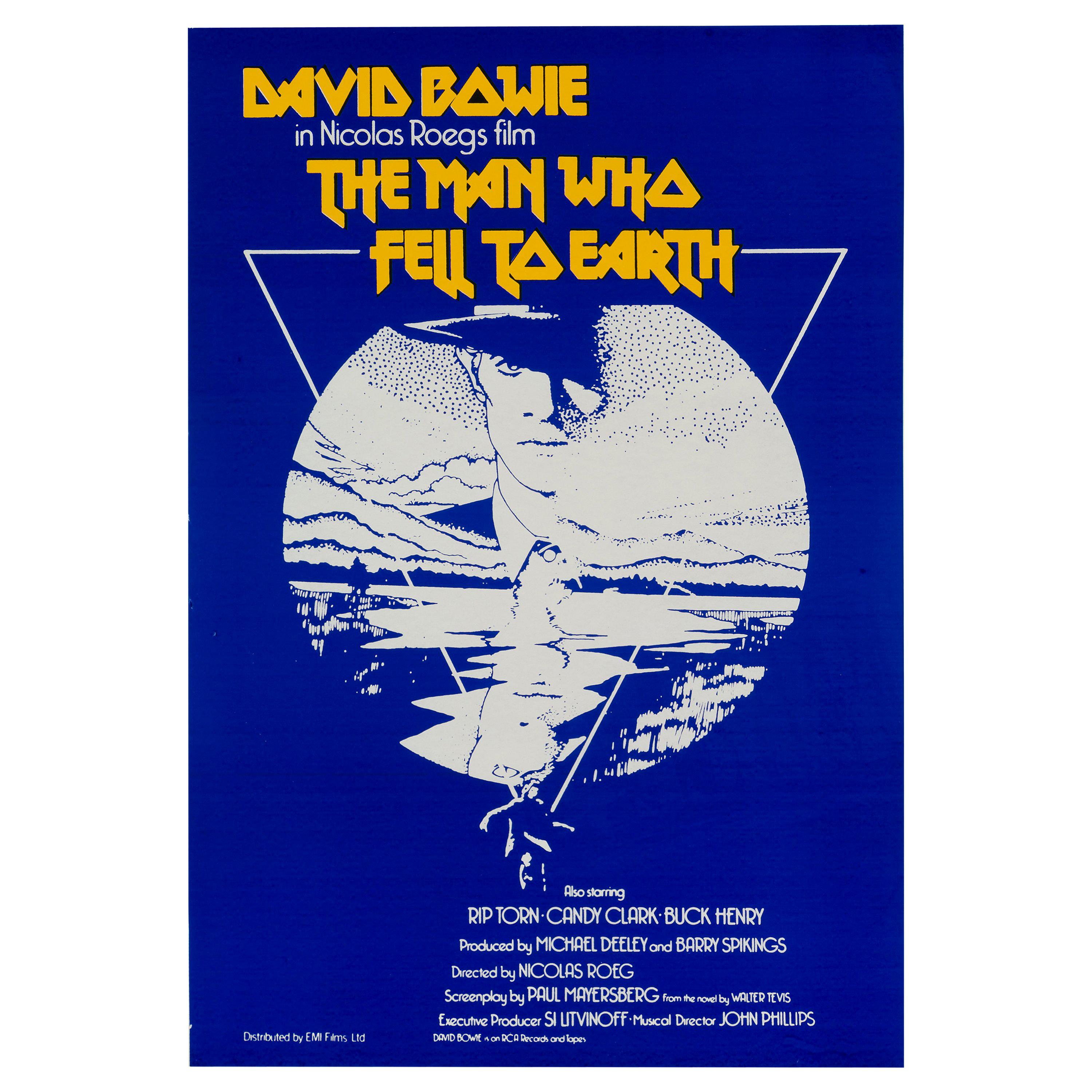 David Bowie "The Man Who Fell To Earth" Vintage Movie Poster, British, 1976