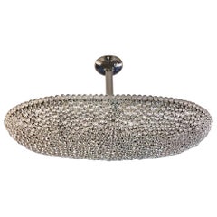 French Crystal Moderne Style Light Fixture