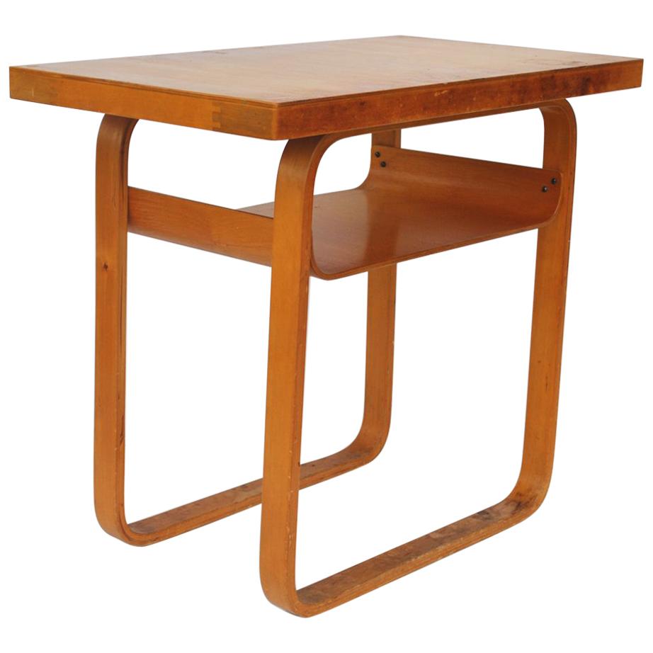 Vintage Alvar Aalto 2-Tiered Birch Table