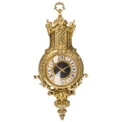 Antique 'Tiffany' French Ormolu Wall Clock, Late 19th Century