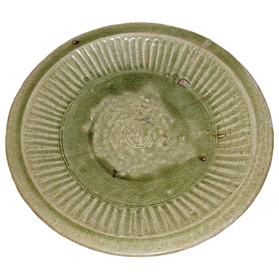 Thai Celadon Plate, 15th Century