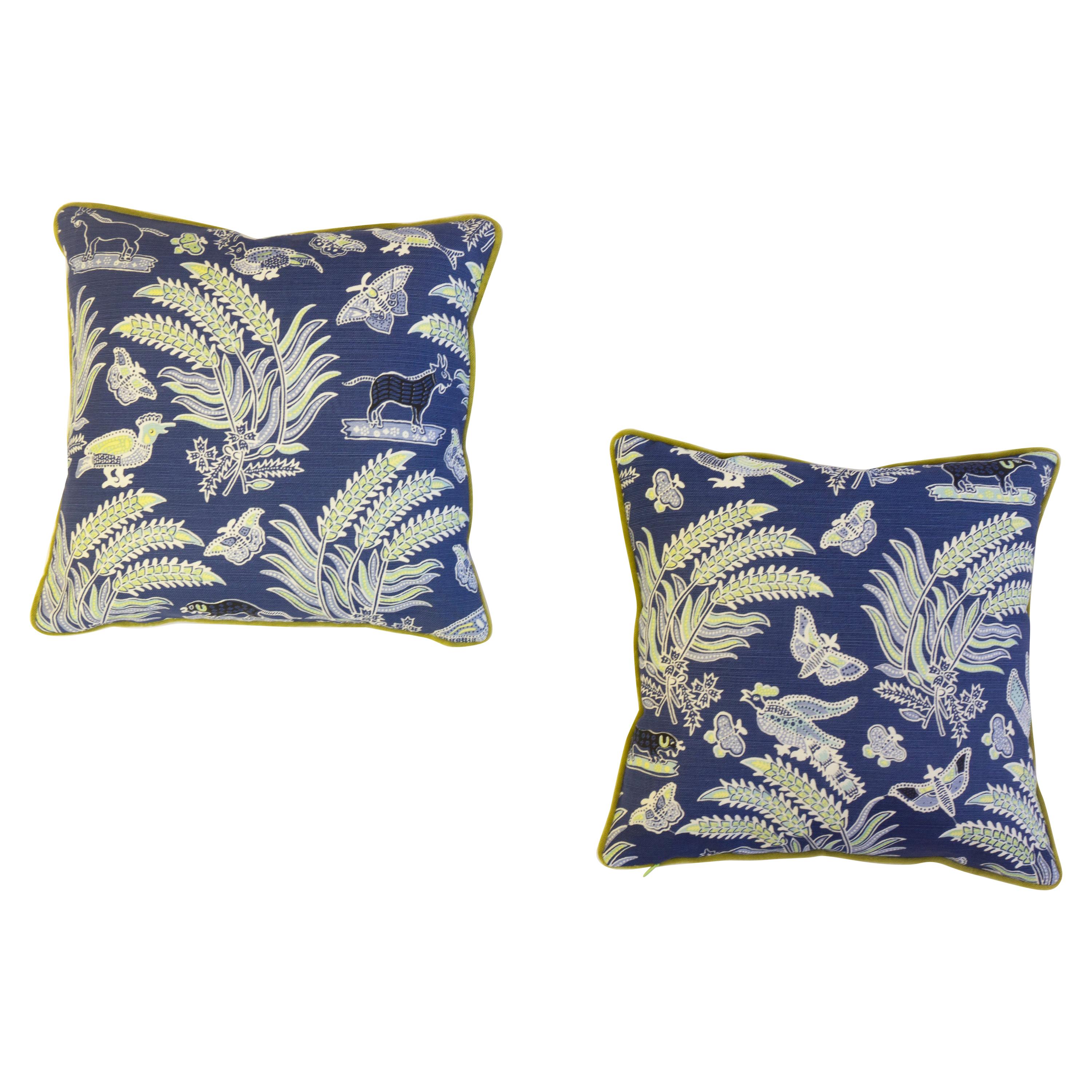 Plants and Fauna Pillows For Sale at 1stDibs