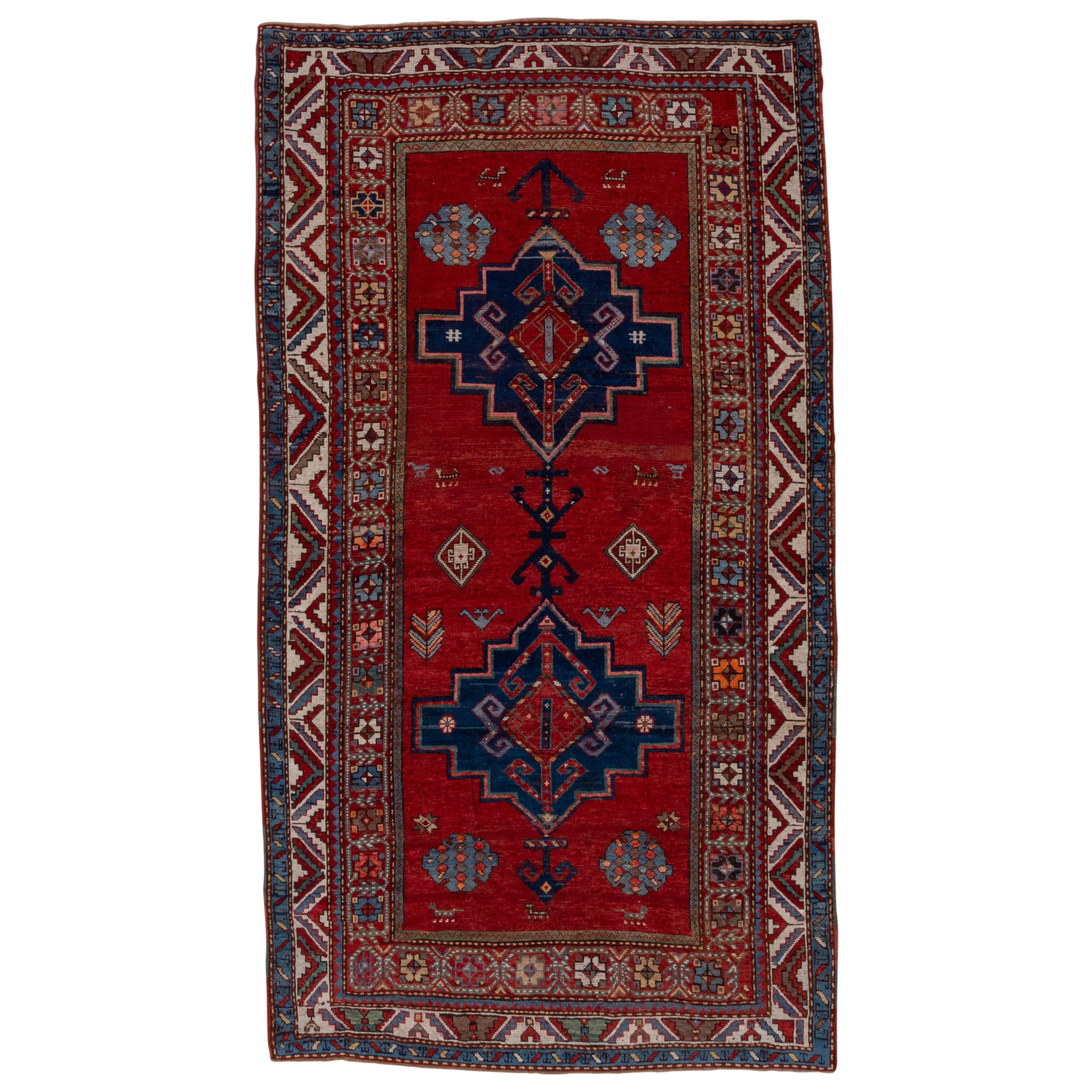 Antique Red Kazak Rug