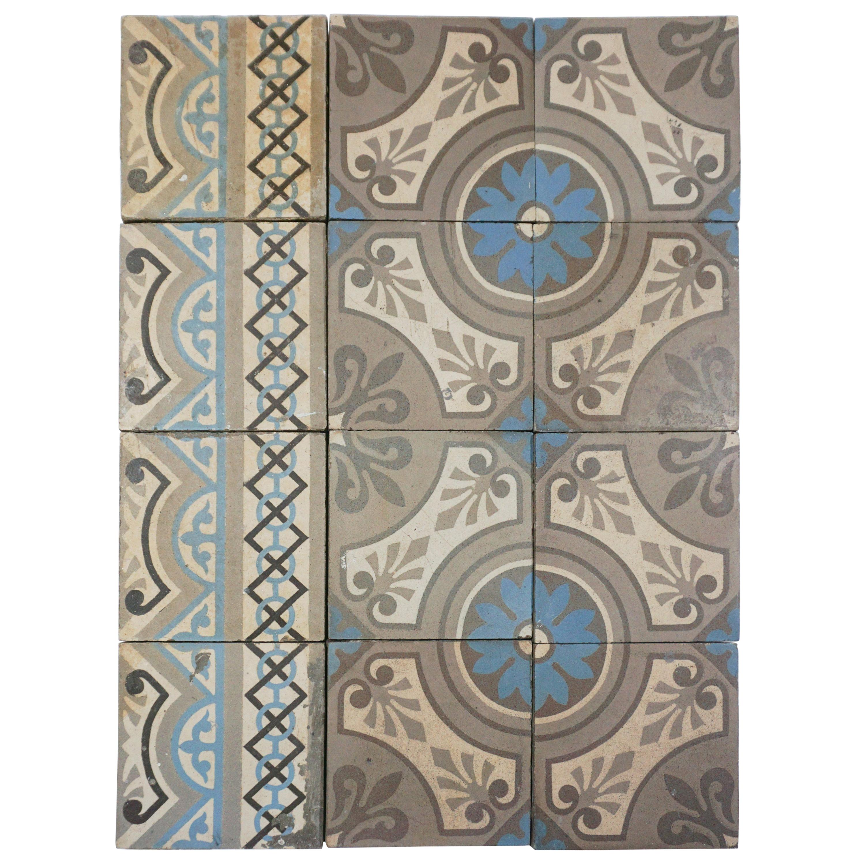 Reclaimed French Tiles, circa 1900