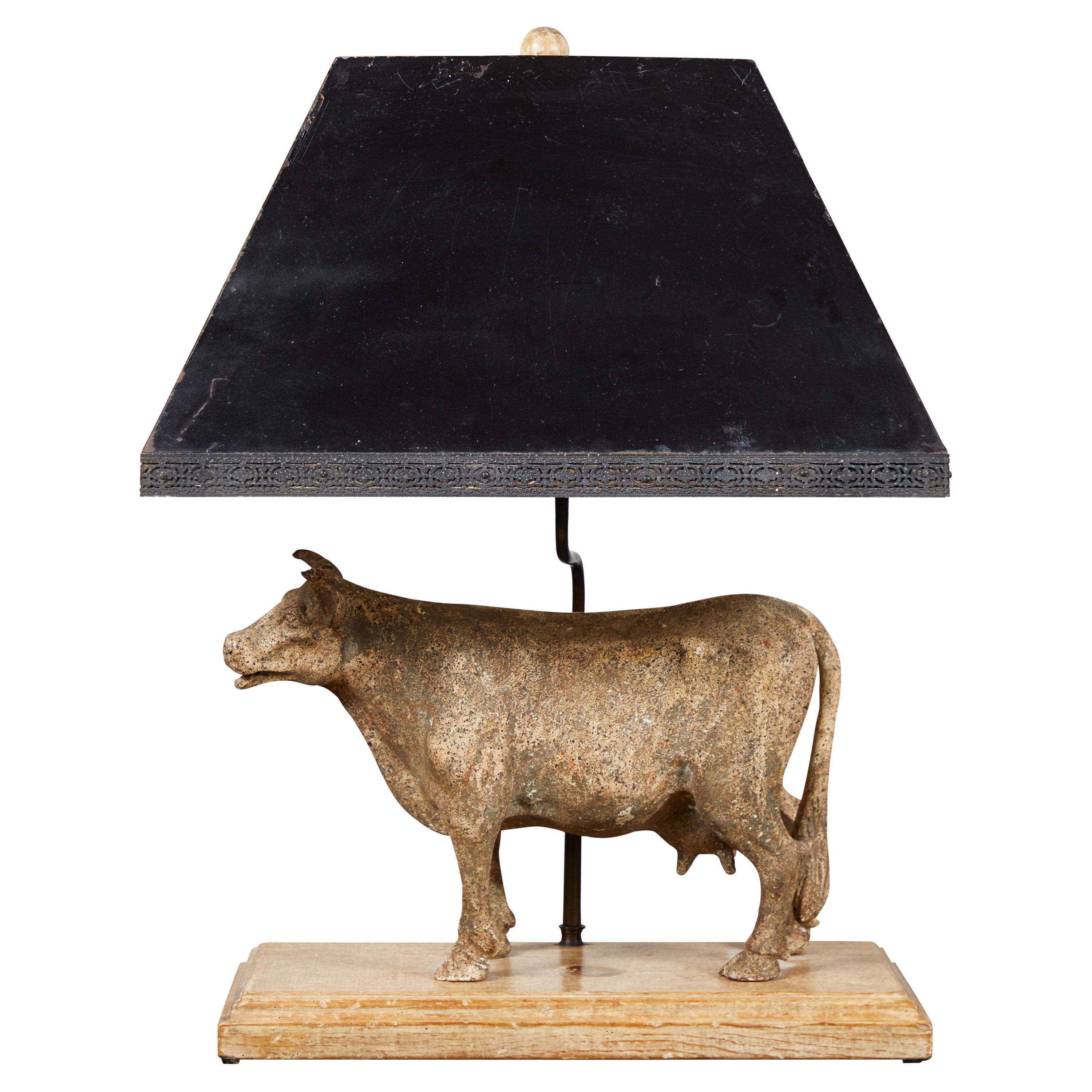 Vintage Cow Lamp For Sale