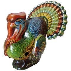 Vintage "Turkey" Clockwork German Tin Toy, Georg Kohler, circa 1954