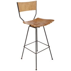 Arthur Umanoff Mid-Century Swivel Bar Stool