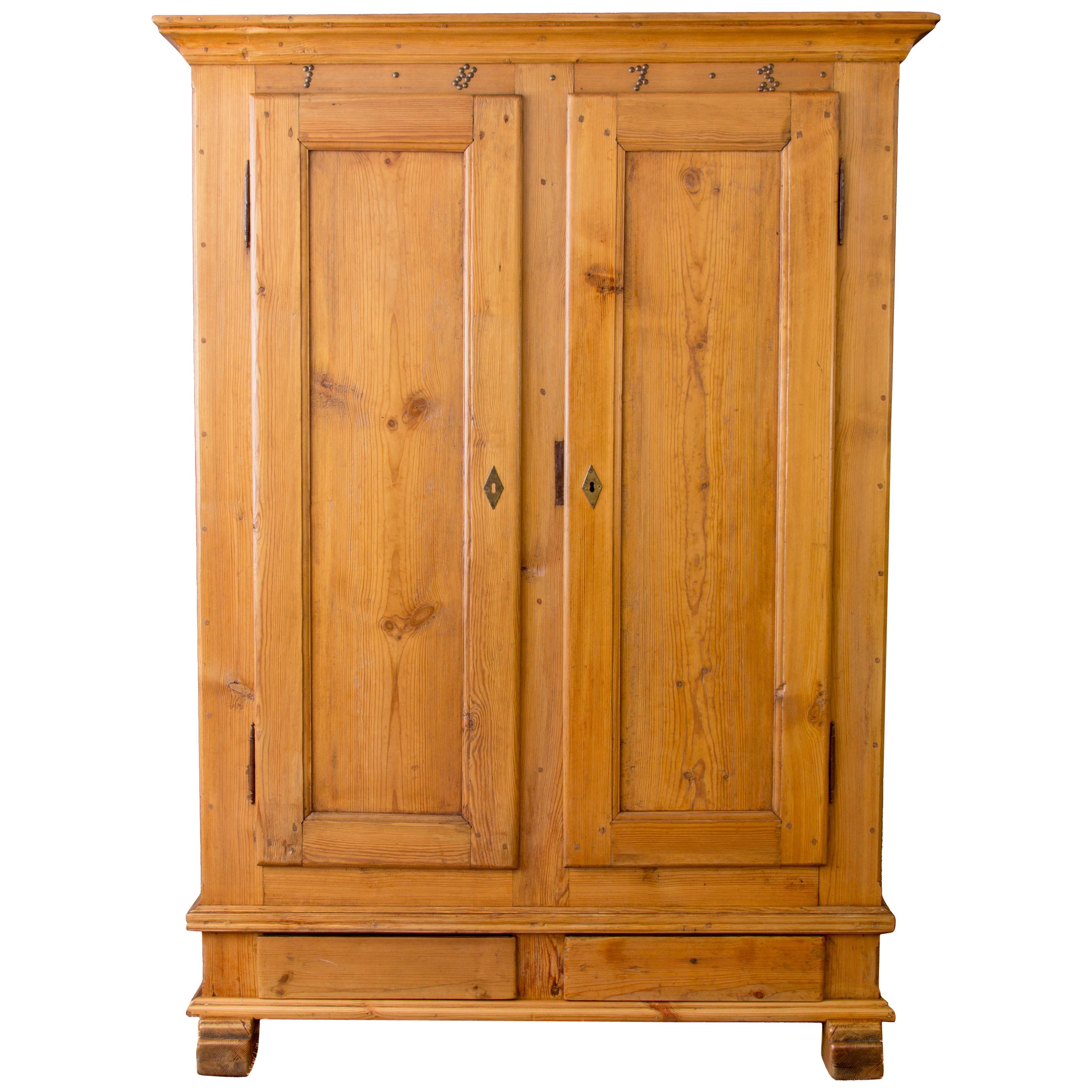Late 19th Century Baltic Pine Armoire