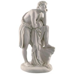 Bertel Thorvaldsen Zeus and Ganymede Parian Figure, 19th 