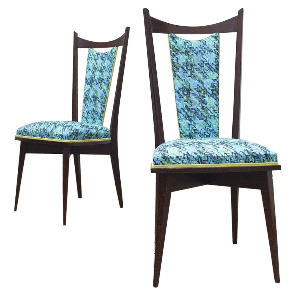1960s Midcentury Dining Chairs, Set of 2 For Sale