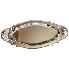 Antique Oval Silver Tray