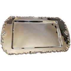 Antique Oval Silver Tray