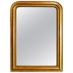 Antique French Gold Leaf Gilded Louis Philippe Mirror