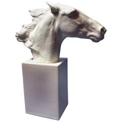 Vintage Horse Head Hannibal Rosenthal Statue by Albert Hussman