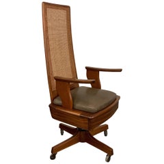 Mid-Century Modern High Back Executive Office Chair