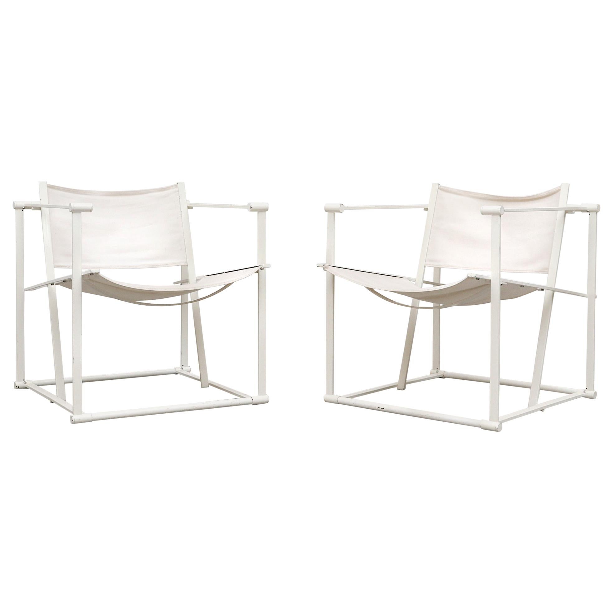 Canvas Pastoe Cube Lounge Chairs by Radboud Van Beekum