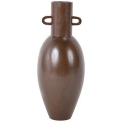 Mid-20th Century Japanese Ovoid Shaped Bronze Vase