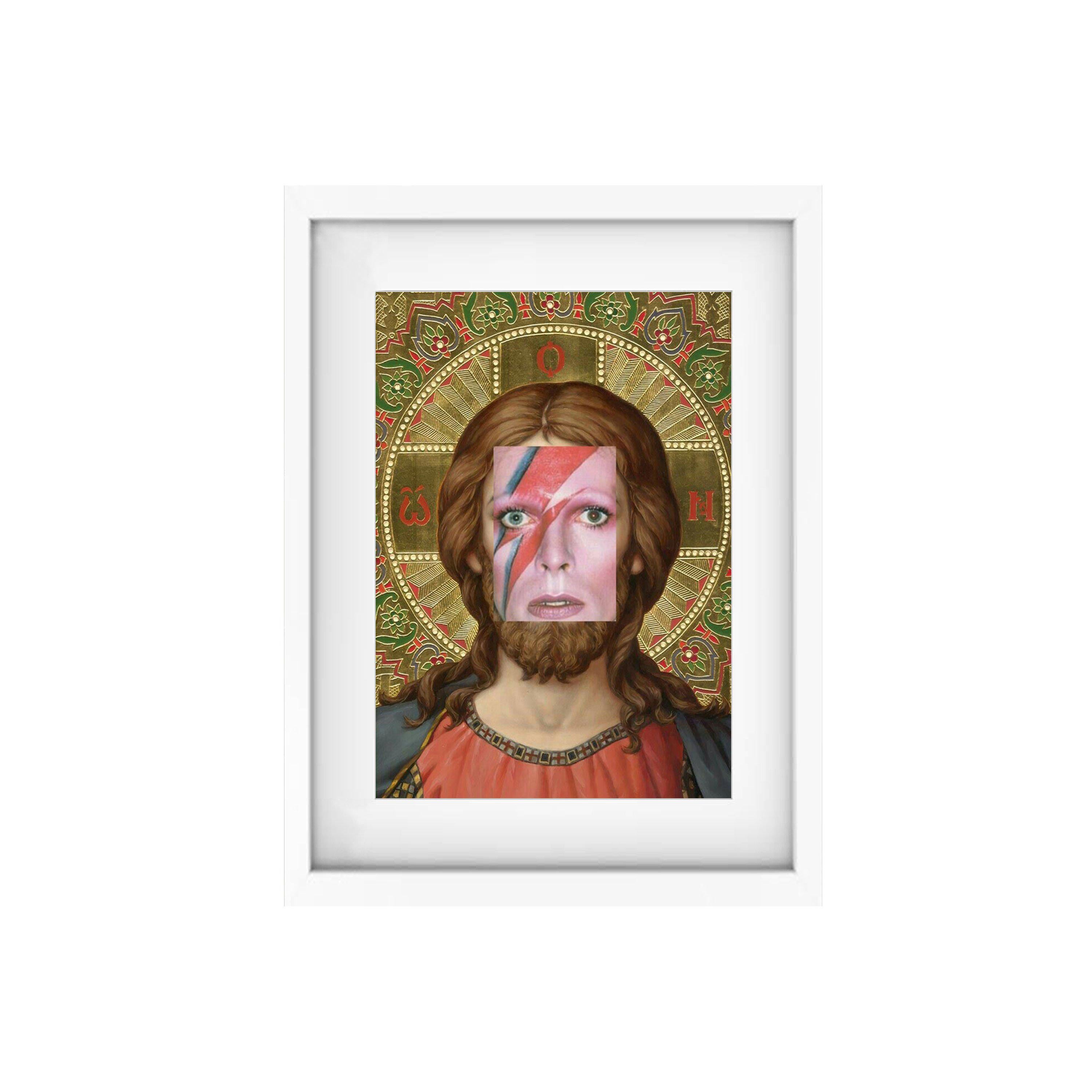 David Bowie Jesus Christ Naro Pinosa, "Untitled" Digital Collage, Spain, 2019