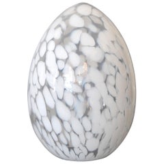 Hand Blown Murano Art Glass Egg Sculpture, Italy