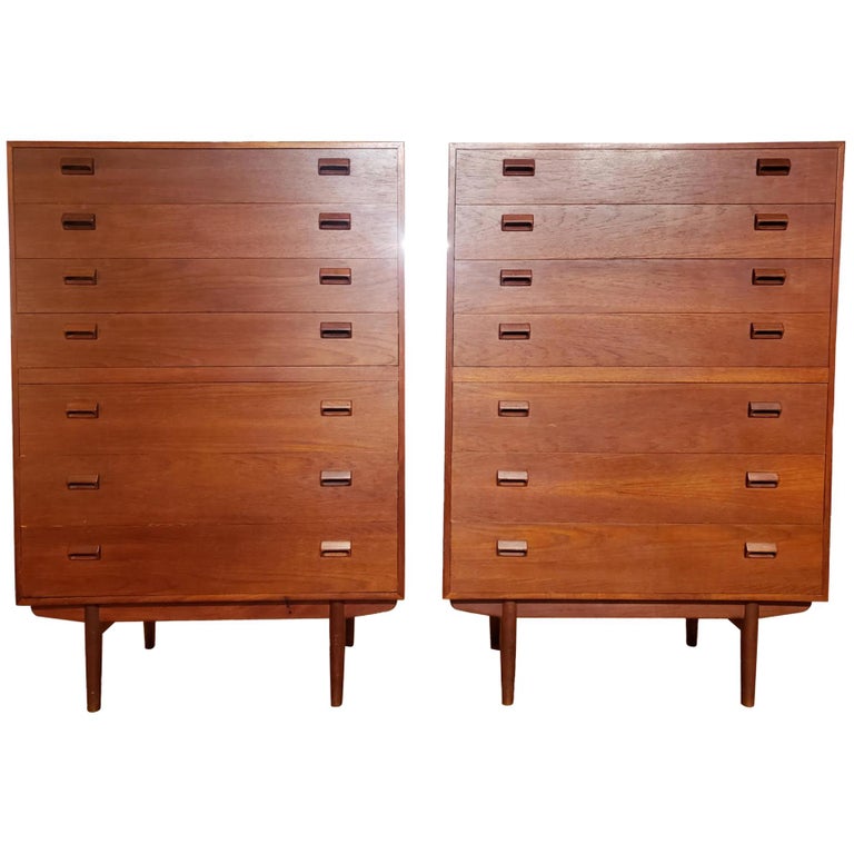 Borge Mogensen Pair Of Danish Teak Tall Boys For Sale At 1stdibs