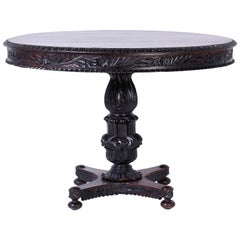 Antique Anglo Indian Round Dining Table