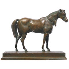 Antoine Louis Barye Bronze "Demi-sang:: Cheval Demi-Sang" F. Barbedienne