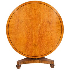 Regency Period Amboyna Center Table