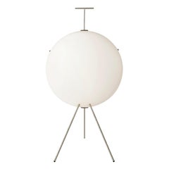 Gio Ponti Luna Verticale Floor Lamp in Nickel for Tato Italia