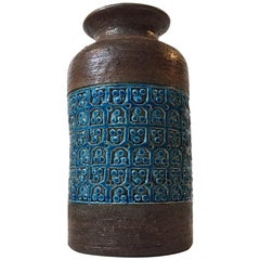 Midcentury Italian Stoneware Vase by Aldo Londi for Bitossi, 1960s