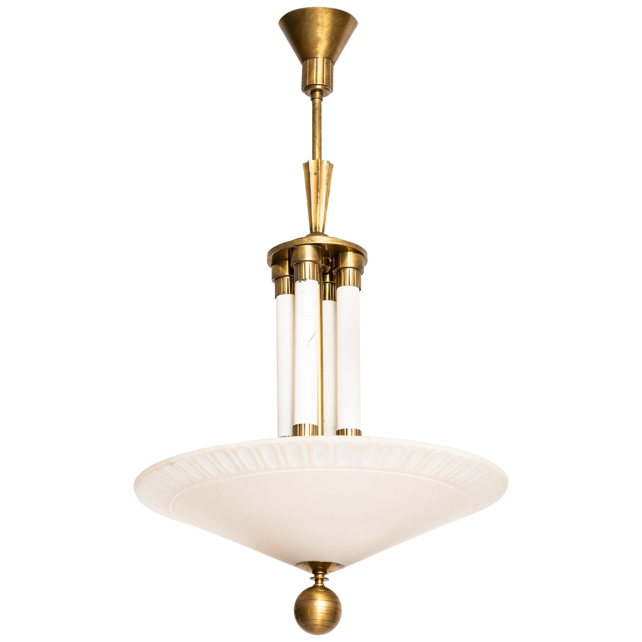 Art Deco Ceiling Lamp Produced in Sweden For Sale