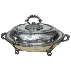James Dixon Victorian Silver Plated English Entree Dish, circa 1880