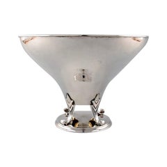 Karl Anderson Large Swedish Art Deco Silver Compote