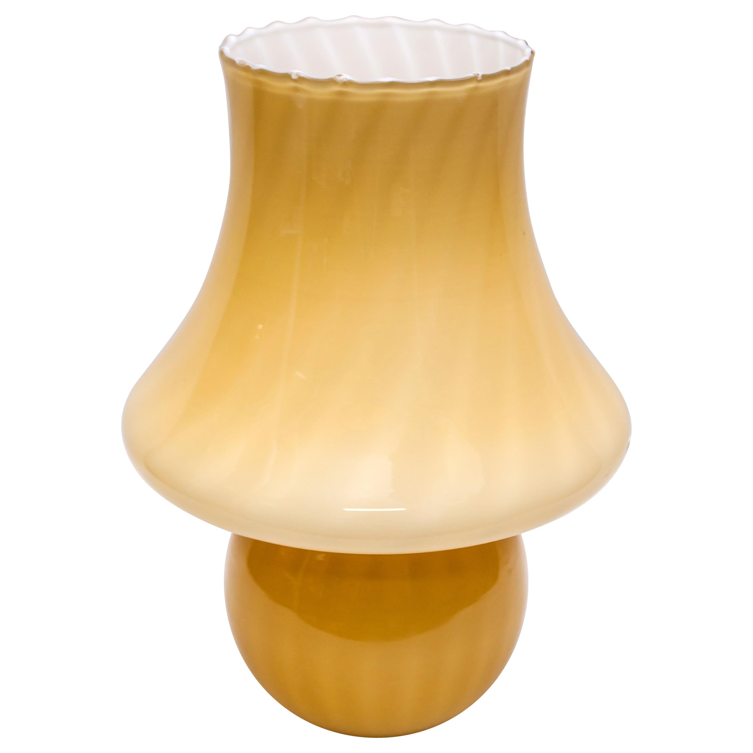 Venini Mid-Century Modern Italian Murano Glass Table Lamp, 1970s
