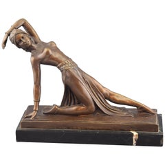'Ballerina' Bronze, Marble after Models of DH Chiparus