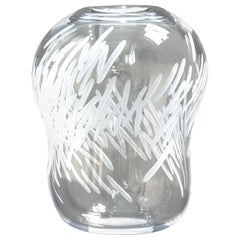 Contemporary Blown Glass Vase