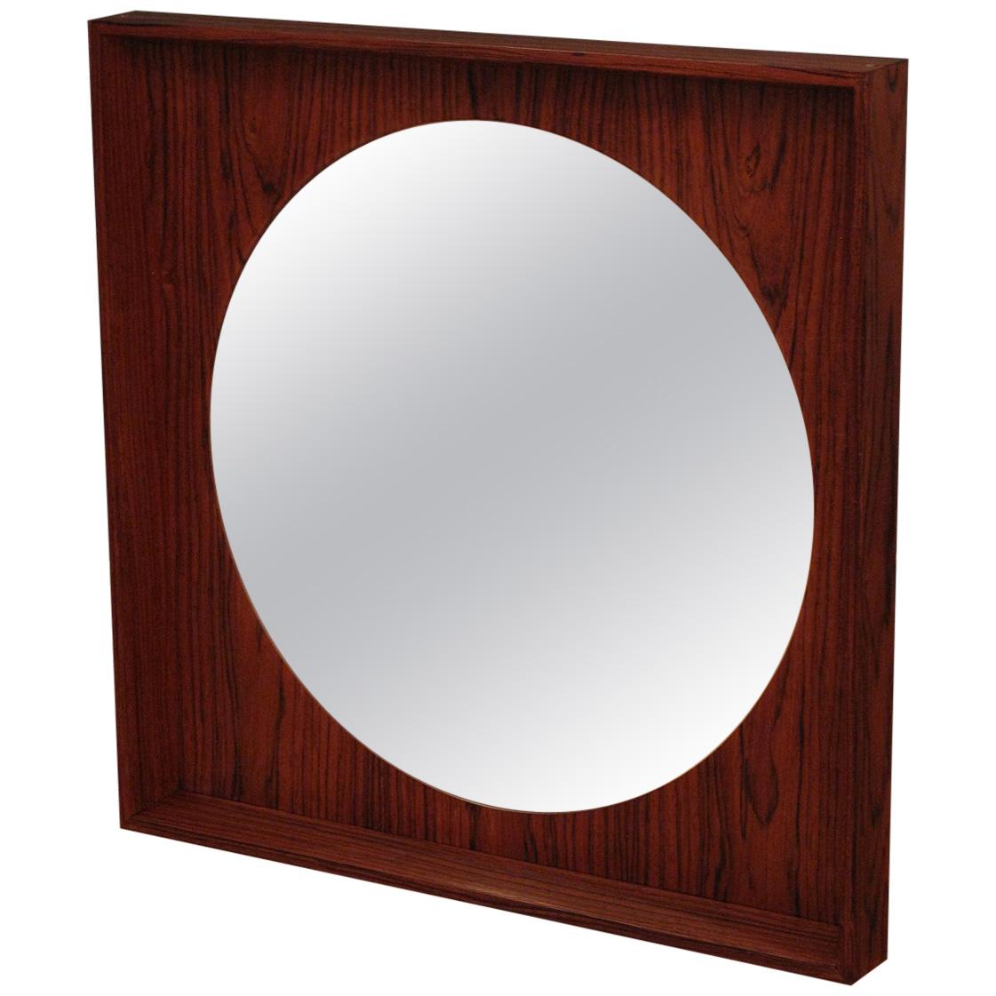 Pedersen & Hansen Rosewood Mirror For Sale