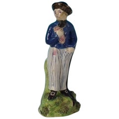 Sailor-Figur aus Perlenware aus Stafforshire