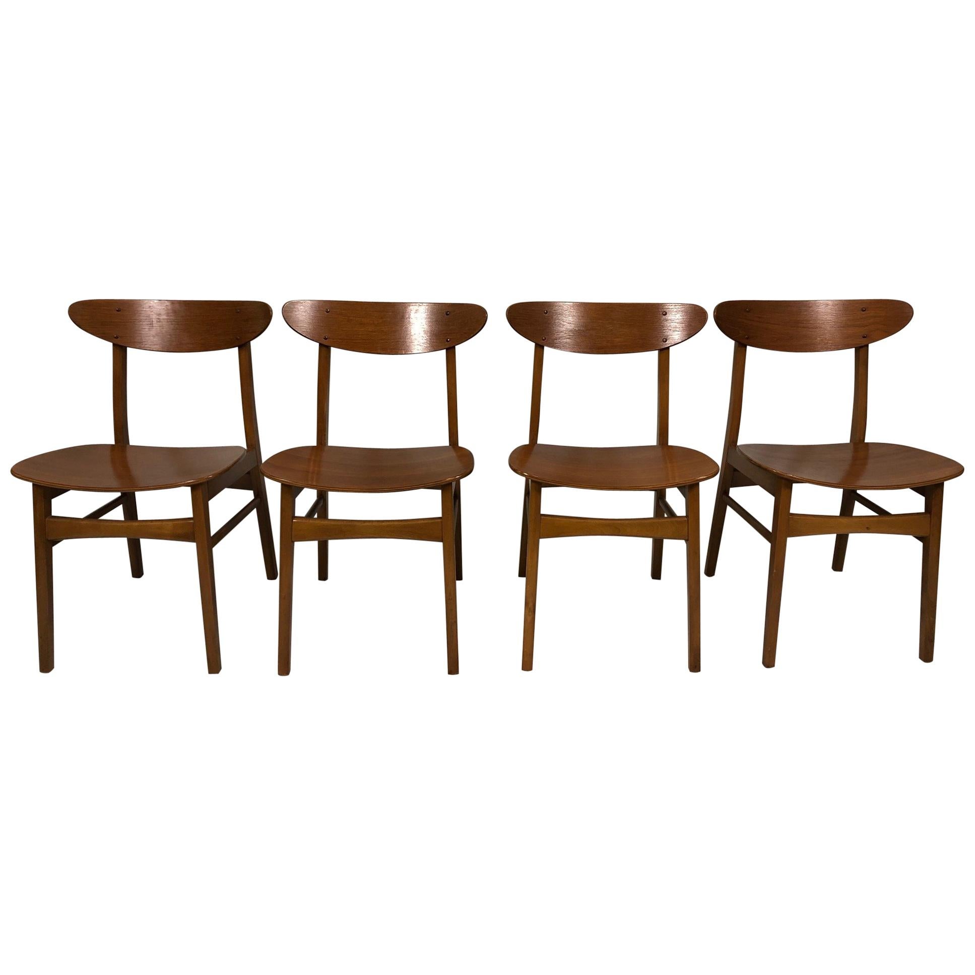Set of Four Farstrup Møbler Chairs Danish Design Midcentury