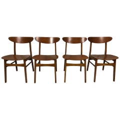 Set of Four Farstrup Møbler Chairs Danish Design Midcentury