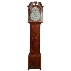 Outstanding 8 Day Flame Mahogany Moon Phase Longcase Clock by Nean Davidson