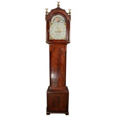 Pretty Moon Phase Mahogany Clock by George Stephenson of Warminster England