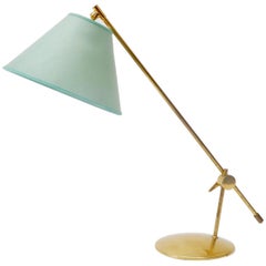 Scandinavian Brass Table Lamp, 1960s