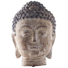 Cast Iron Bust of Budda